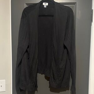 Old Navy Women's Black Open-Front Cardigan Jacket